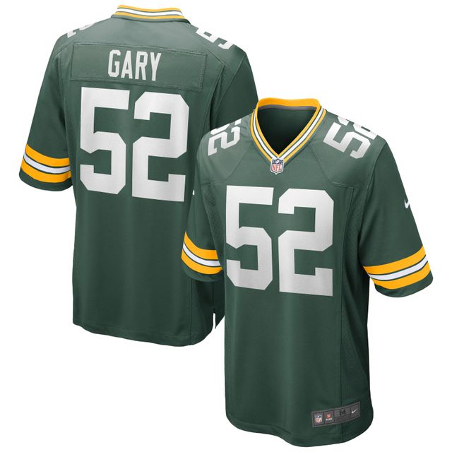 Maillot de match Nike Rashan Gary Green pour hommes des Packers Bay