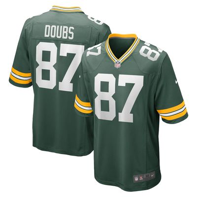 Men's Nike Romeo Doubs Green Bay Packers Game Player Jersey