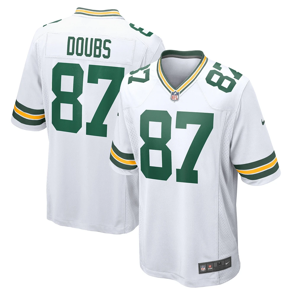 Homme Nike Romeo Doubs Blanc Green Bay Packers Game Player Jersey