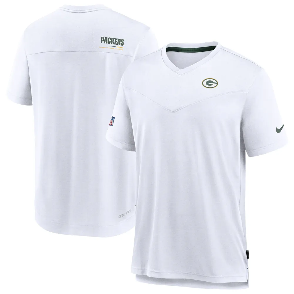 gezond verstand het ergste Arabisch Lids Green Bay Packers Nike Sideline Coach Chevron Lock Up Logo V-Neck  Performance T-Shirt - White | MainPlace Mall