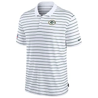 Polo Nike pour homme blanc Green Bay Packers 2022 Sideline Lock Up Victory Performance