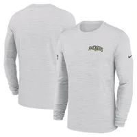 Nike Youth Green Bay Packers Sideline Velocity Green Long Sleeve T-Shirt