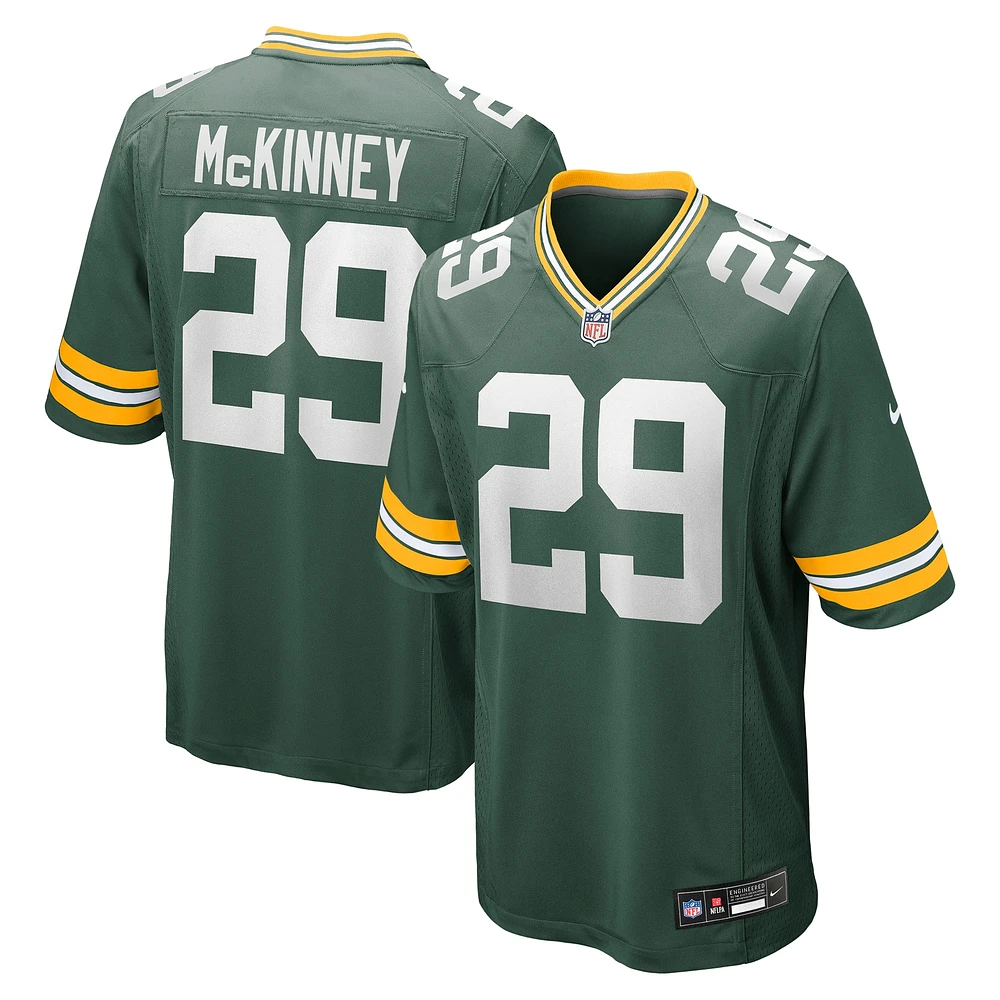 Maillot de match d'équipe Nike Xavier McKinney Green Bay Packers pour homme