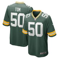 Men's Nike Zach Tom Green Bay Packers Game Player Jersey