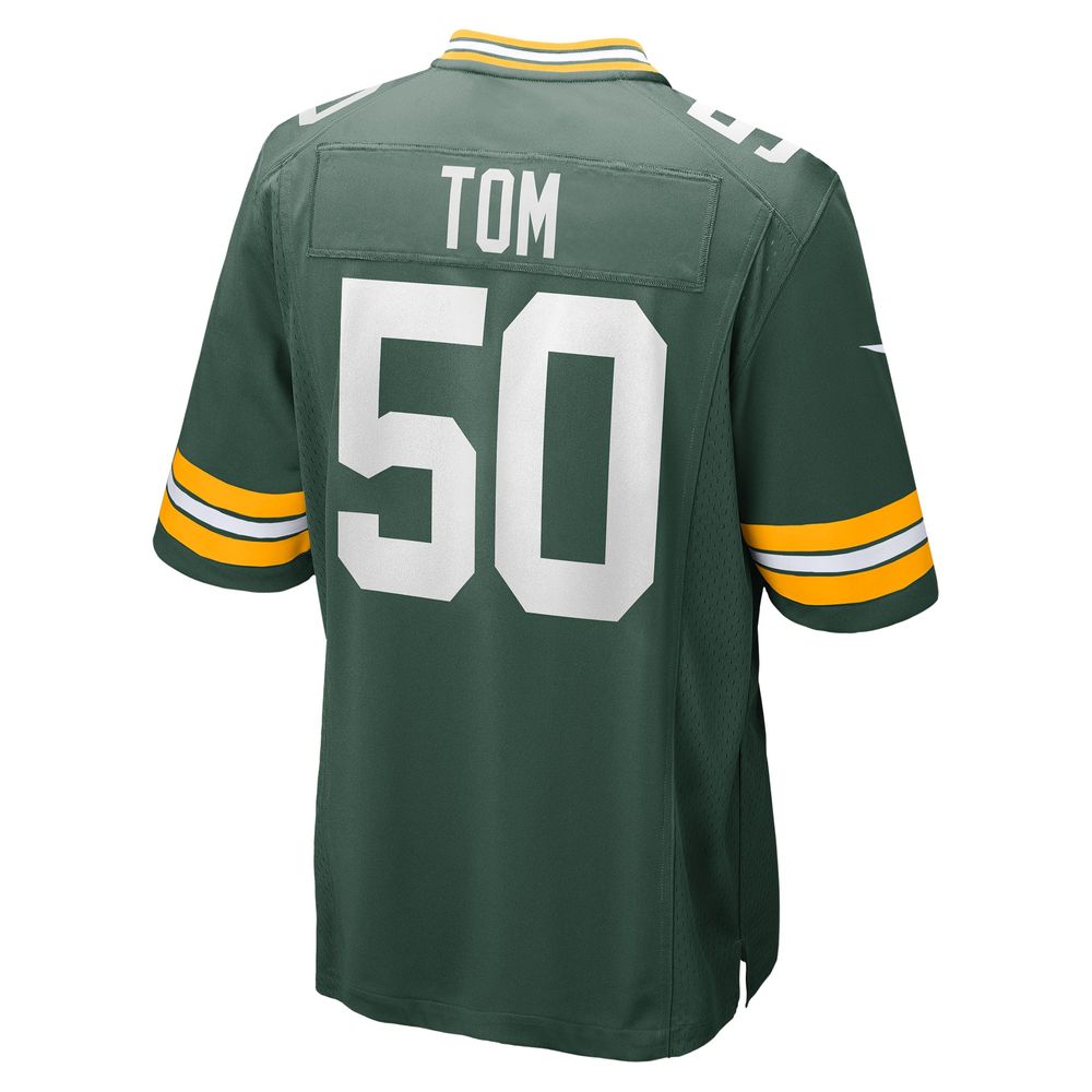 Men's Nike Zach Tom Green Bay Packers Game Player Jersey