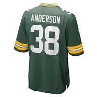 Maillot de match l'équipe Nike Zayne Anderson Green Bay Packers pour homme