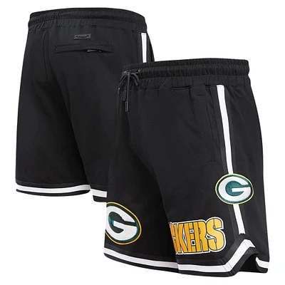 Short classique en chenille Pro Standard pour hommes, noir, Green Bay Packers