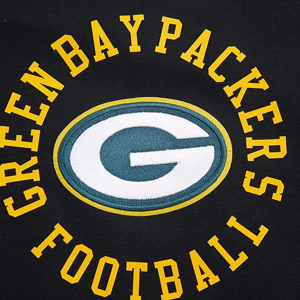 Men's Pro Standard Black Green Bay Packers Hybrid T-Shirt