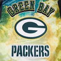 Men's Pro Standard Black Green Bay Packers Sublimated Satin Full-Snap Jacket