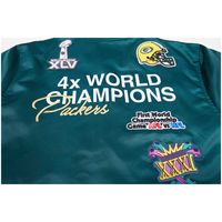 Men's Pro Standard Green Bay Packers Championship Satin Full-Snap Varsity Jacket