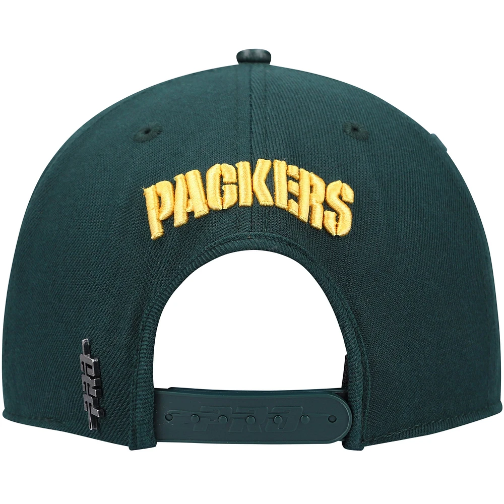 Men's Pro Standard Green Green Bay Packers Logo II Snapback Hat