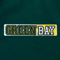 Sweat à capuche zippé en tricot double avec logo fendu Pro Standard Green Bay Packers pour homme