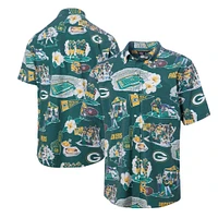 Chemise boutonnée panoramique pour homme Reyn Spooner Green Bay Packers