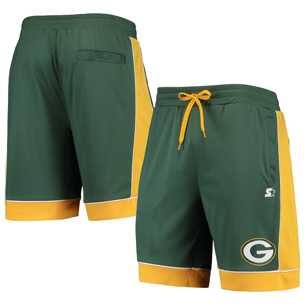 Starter Vert/Or Green Bay Packers Fan Favorite Fashion Shorts pour homme