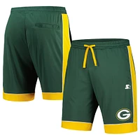 Short de mode préféré des fans Green Bay Packers Starter vert/or pour hommes