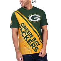 Men's Starter Green/Gold Green Bay Packers Finish Line T-Shirt