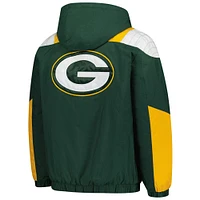 Men's Starter Green Bay Packers Charger Half-Zip Pullover Jacket