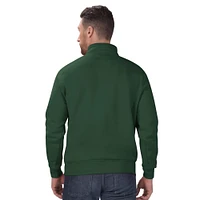 Men's Starter Green Bay Packers Classic Quarter-Zip Pullover Sweatshirt