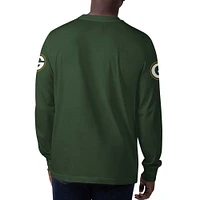 T-shirt à manches longues pour hommes Starter Green Bay Packers Clutch Hit