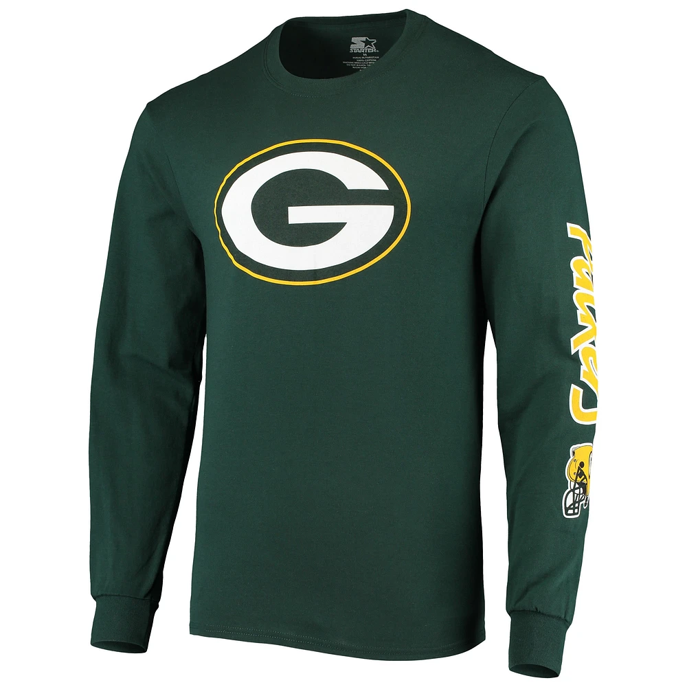 Men's Starter Green Bay Packers Halftime Long Sleeve T-Shirt