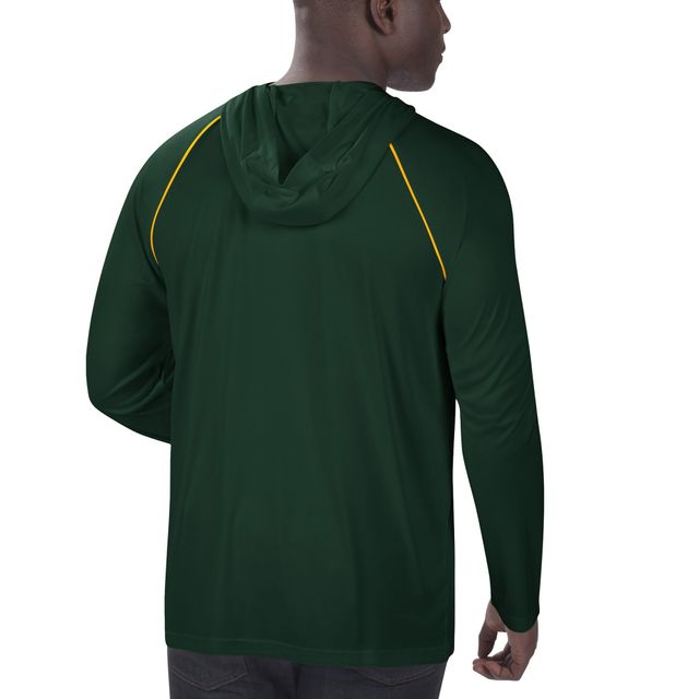 Starter Men's Green Bay Packers Raglan Long Sleeve Hoodie T-shirt