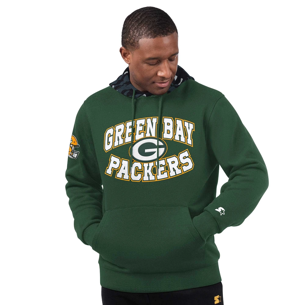 Sweat à capuche Starter Green Bay Packers Thursday Night Gridiron pour homme