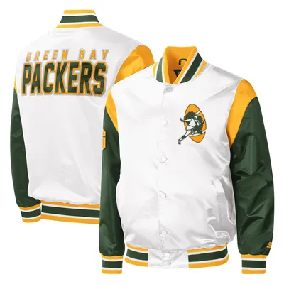 Men's Starter Green Bay Packers Extreme Vintage Logos Full-Zip Jacket Size: Small