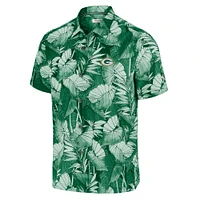 Men's Tommy Bahama Green Bay Packers Coast Nuevo Fronds Camp Button-Up Shirt