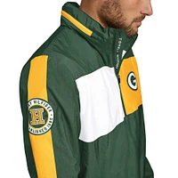 Men's Tommy Hilfiger Green Bay Packers Gael Lightweight Half-Zip Pullover Hoodie Jacket