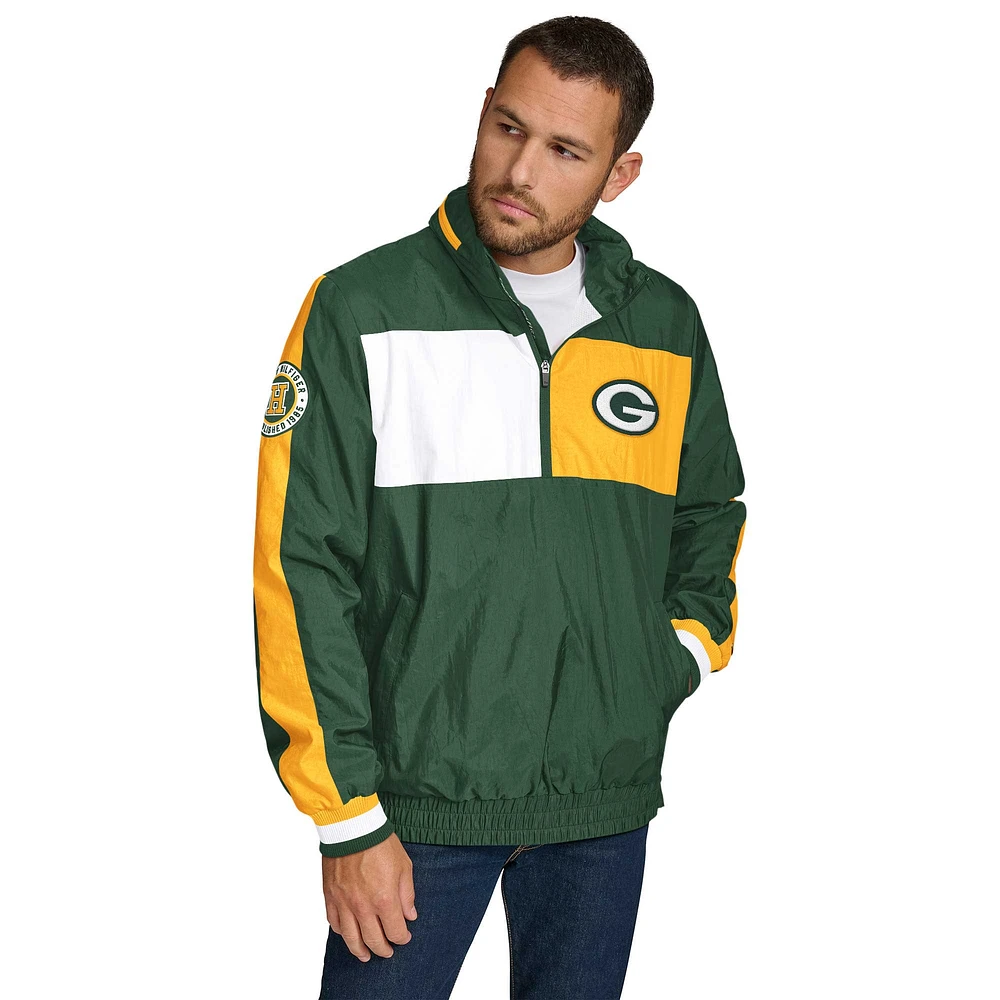 Veste à capuche légère demi-zip Gael des Green Bay Packers de Tommy Hilfiger pour homme