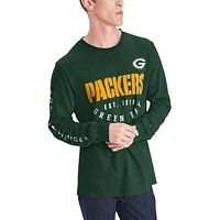 T-shirt à manches longues Tommy Hilfiger Green Bay Packers Peter vert pour homme