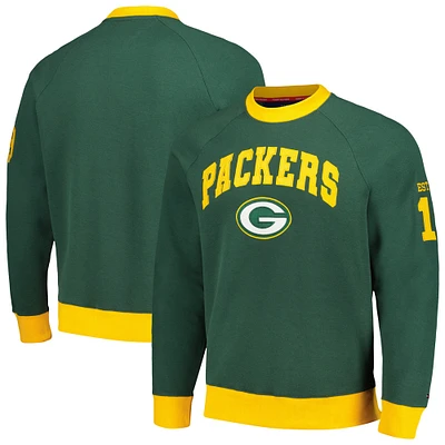 Sweat-shirt Tommy Hilfiger vert Green Bay Packers Reese Raglan Tri-Blend pour hommes