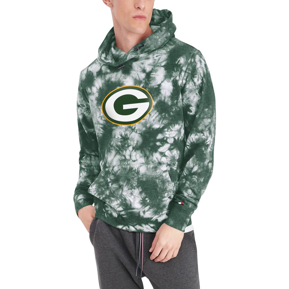 Men's Tommy Hilfiger Green Bay Packers Stanley Tie-Dye - Pullover Hoodie