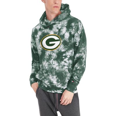 Tommy Hilfiger Mens Green Bay Packers Hoodie Sweatshirt, Green, Medium