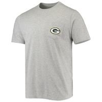 Vineyard Vines Men's Vineyard Vines Heathered Gray Green Bay Packers Team  Whale Helmet T-Shirt