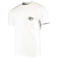 Men's Vineyard Vines White Green Bay Packers Big & Tall Helmet T-Shirt