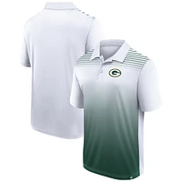 Men's White/Green Green Bay Packers Sandlot Game Polo