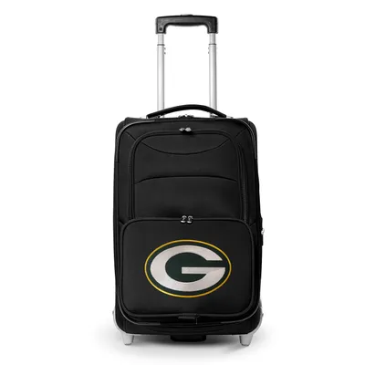 Green Bay Packers MOJO 21" Softside Rolling Carry-On Suitcase - Black