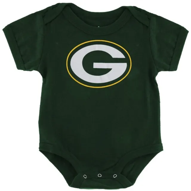 Green Bay Packers Newborn & Infant Little Champ Three-Piece Bodysuit, Bib &  Booties Set - Green/Gold