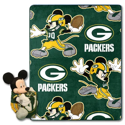 Green Bay Packers Northwest x Disney Mickey Hugger Pillow & Silk Touch Throw Set
