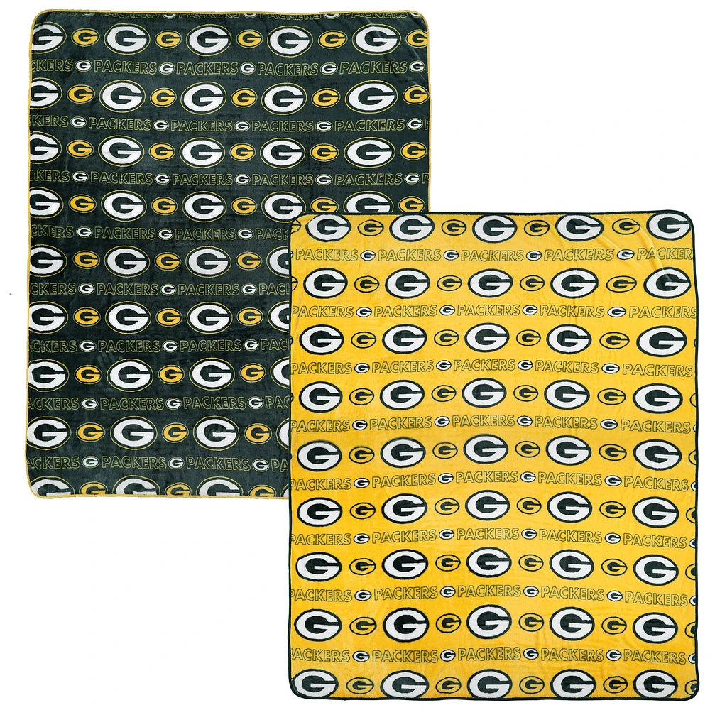 Ensemble de couvertures Pegasus Green Bay Packers 60" x 70" Home & Away deux pièces