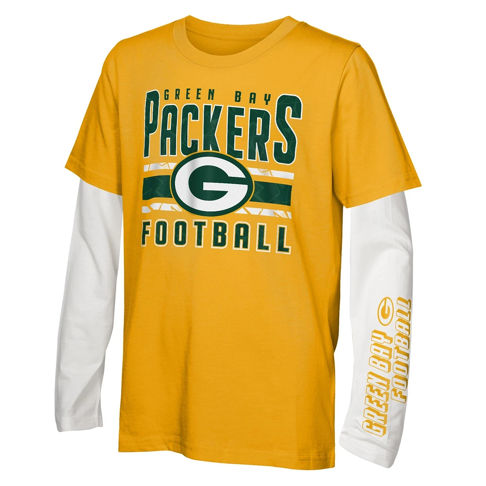 Ensemble combiné de t-shirts the Mix des Packers Green Bay préscolaires