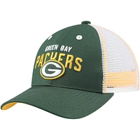 Casquette ajustable Green Green Bay Packers Core Lockup Trucker pour enfants d'âge préscolaire