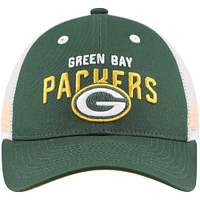 Casquette ajustable Green Green Bay Packers Core Lockup Trucker pour enfants d'âge préscolaire