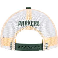 Casquette ajustable Green Green Bay Packers Core Lockup Trucker pour enfants d'âge préscolaire