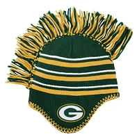 Bonnet en tricot à rayures Mohawk Green Bay Packers pour enfants d'âge préscolaire