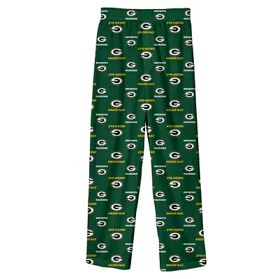 Pantalon de pyjama imprimé couleur l'équipe Green Bay Packers, vert préscolaire