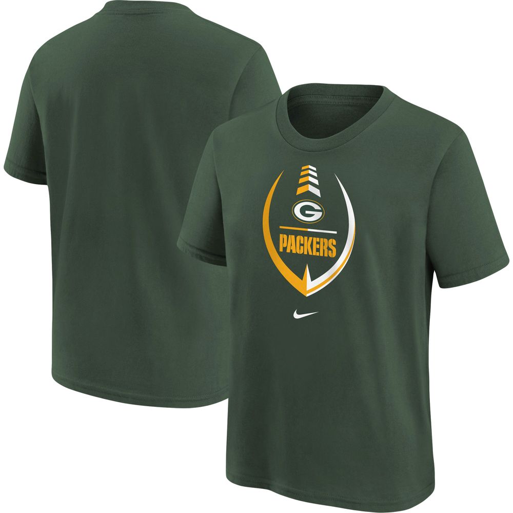 Preschool Nike Green Bay Packers Icon Wordmark - T-Shirt