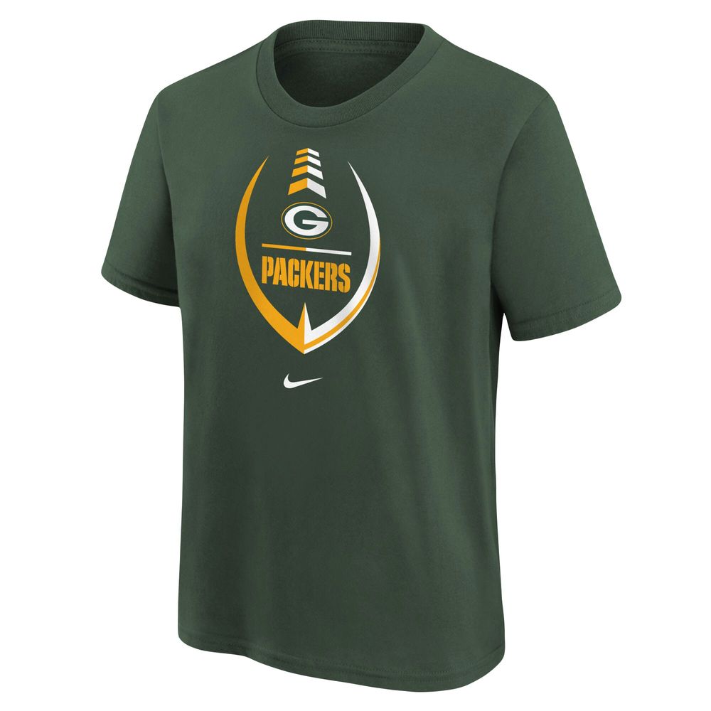 Preschool Nike Green Bay Packers Icon Wordmark - T-Shirt