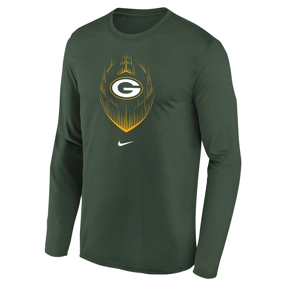 Preschool Nike Green Bay Packers Legend Icon Long Sleeve T-Shirt